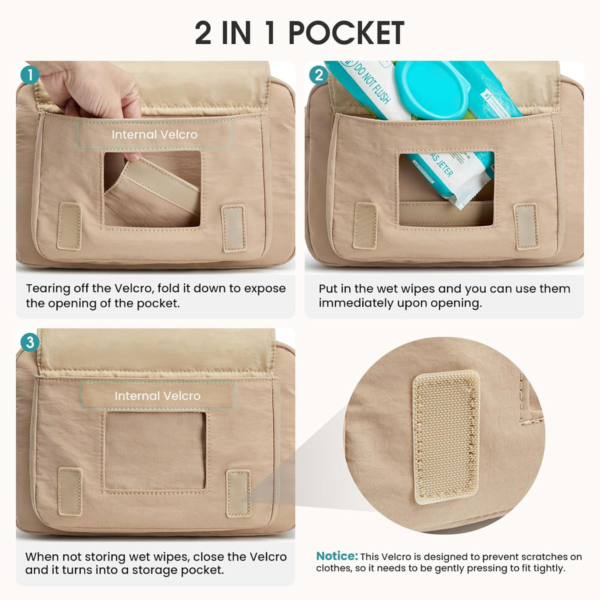 Small Diaper Bag, Mini Sling Diaper Bag with Portable Changing Pad