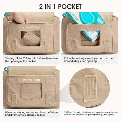 Small Diaper Bag, Mini Sling Diaper Bag with Portable Changing Pad