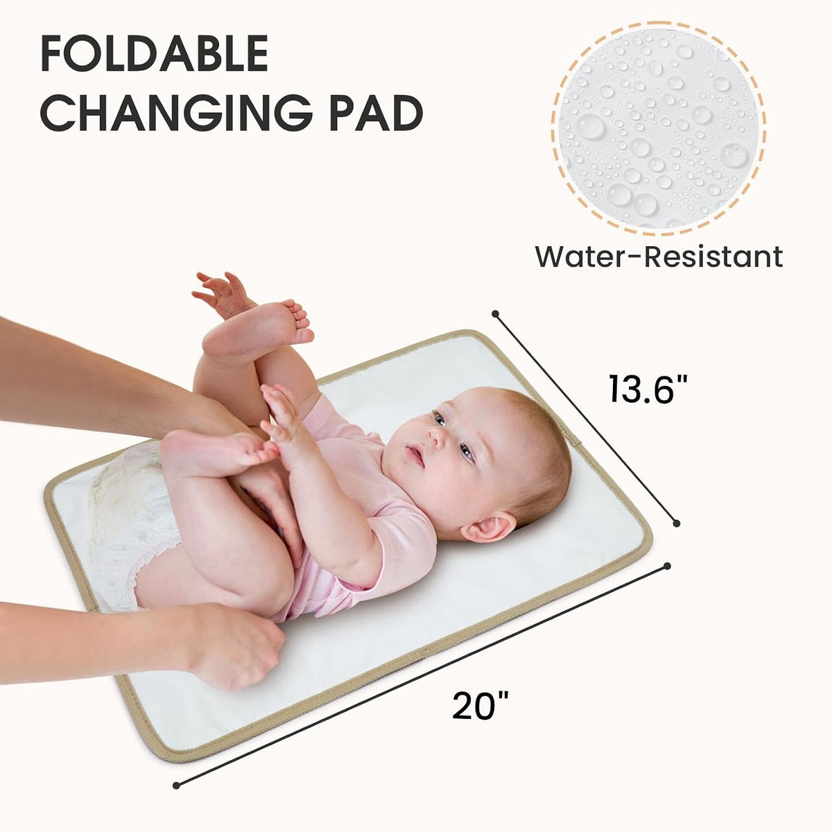 Small Diaper Bag, Mini Sling Diaper Bag with Portable Changing Pad