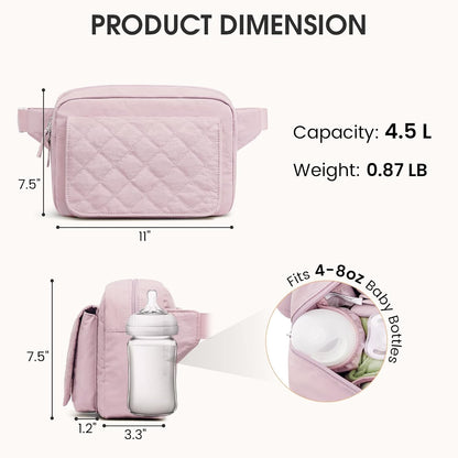 Small Diaper Bag, Mini Sling Diaper Bag with Portable Changing Pad