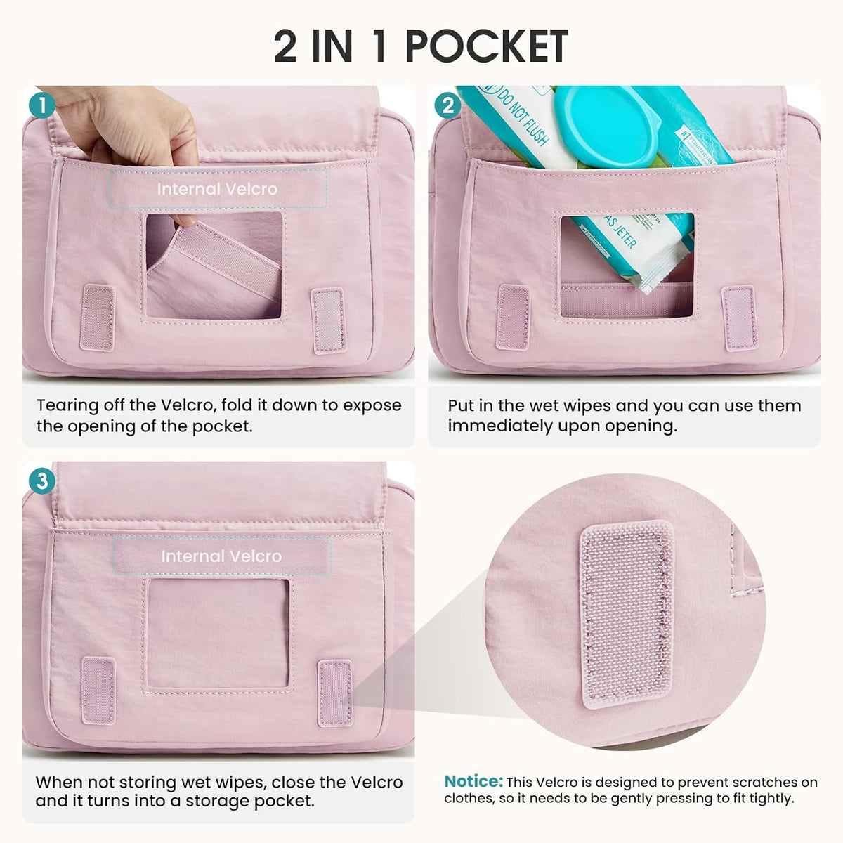 Small Diaper Bag, Mini Sling Diaper Bag with Portable Changing Pad