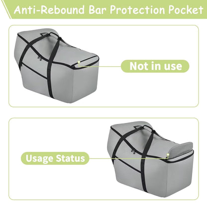 SCTEL Infant Car Seat Travel Bag Fits Car Seats with Anti-Rebound Bar Base