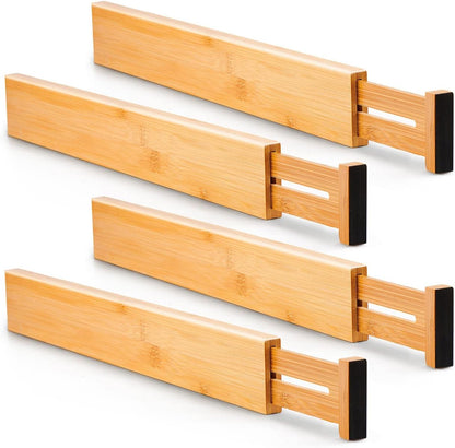 Dresser Drawer Dividers, 4" High Black Drawer Organizers Clothes