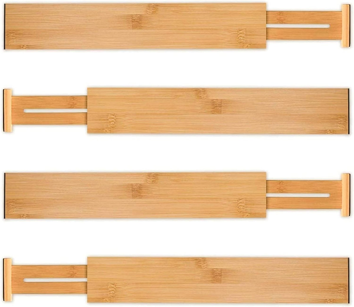 Dresser Drawer Dividers, 4" High Black Drawer Organizers Clothes
