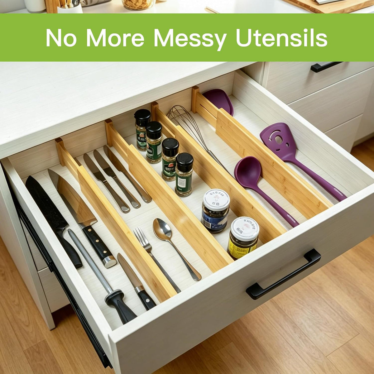 Dresser Drawer Dividers, 4" High Black Drawer Organizers Clothes