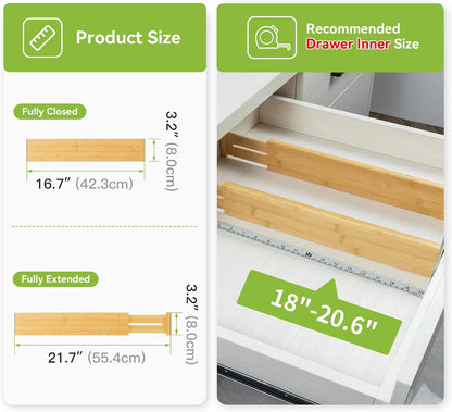 Dresser Drawer Dividers, 4" High Black Drawer Organizers Clothes