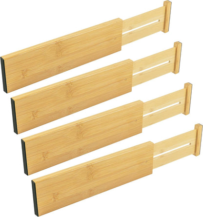Dresser Drawer Dividers, 4" High Black Drawer Organizers Clothes
