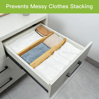 Dresser Drawer Dividers, 4" High Black Drawer Organizers Clothes