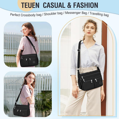 Nylon Crossbody Bags for Women Travel Purses Shoulder Bag Handbags