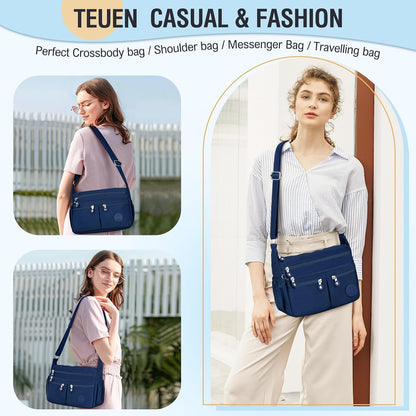 Nylon Crossbody Bags for Women Travel Purses Shoulder Bag Handbags
