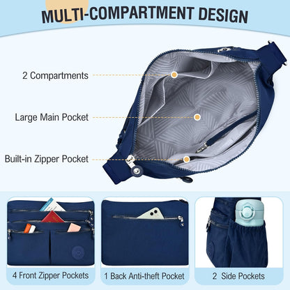 Nylon Crossbody Bags for Women Travel Purses Shoulder Bag Handbags