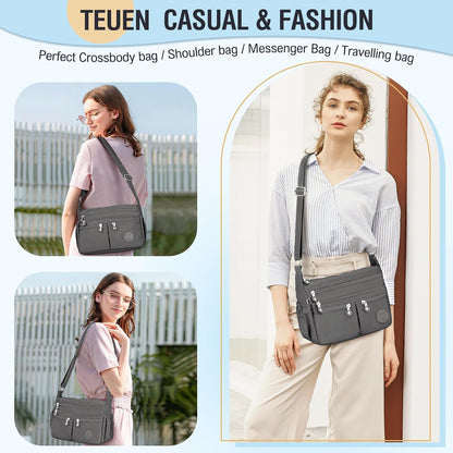 Nylon Crossbody Bags for Women Travel Purses Shoulder Bag Handbags