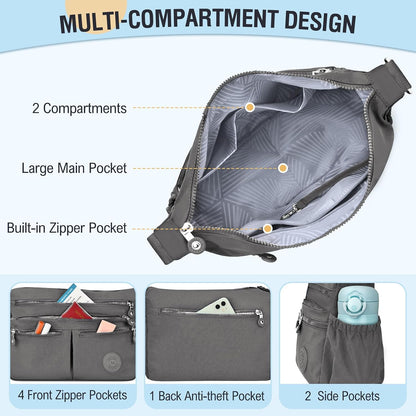 Nylon Crossbody Bags for Women Travel Purses Shoulder Bag Handbags