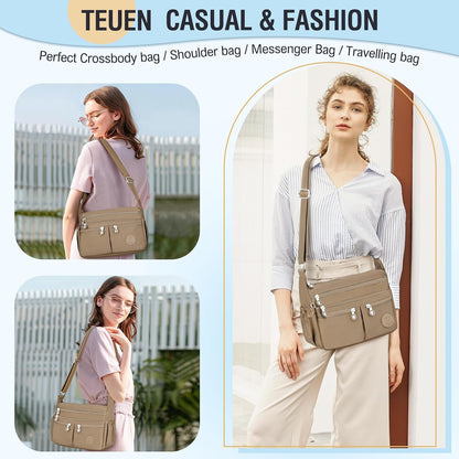 Nylon Crossbody Bags for Women Travel Purses Shoulder Bag Handbags