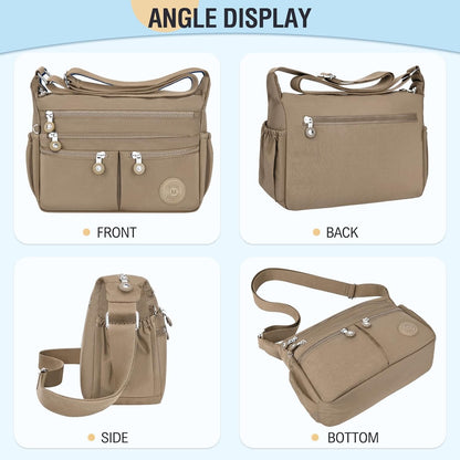 Nylon Crossbody Bags for Women Travel Purses Shoulder Bag Handbags