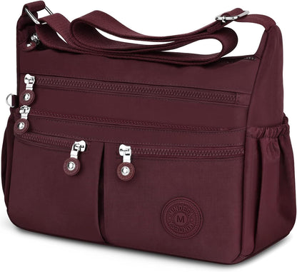 Nylon Crossbody Bags for Women Travel Purses Shoulder Bag Handbags