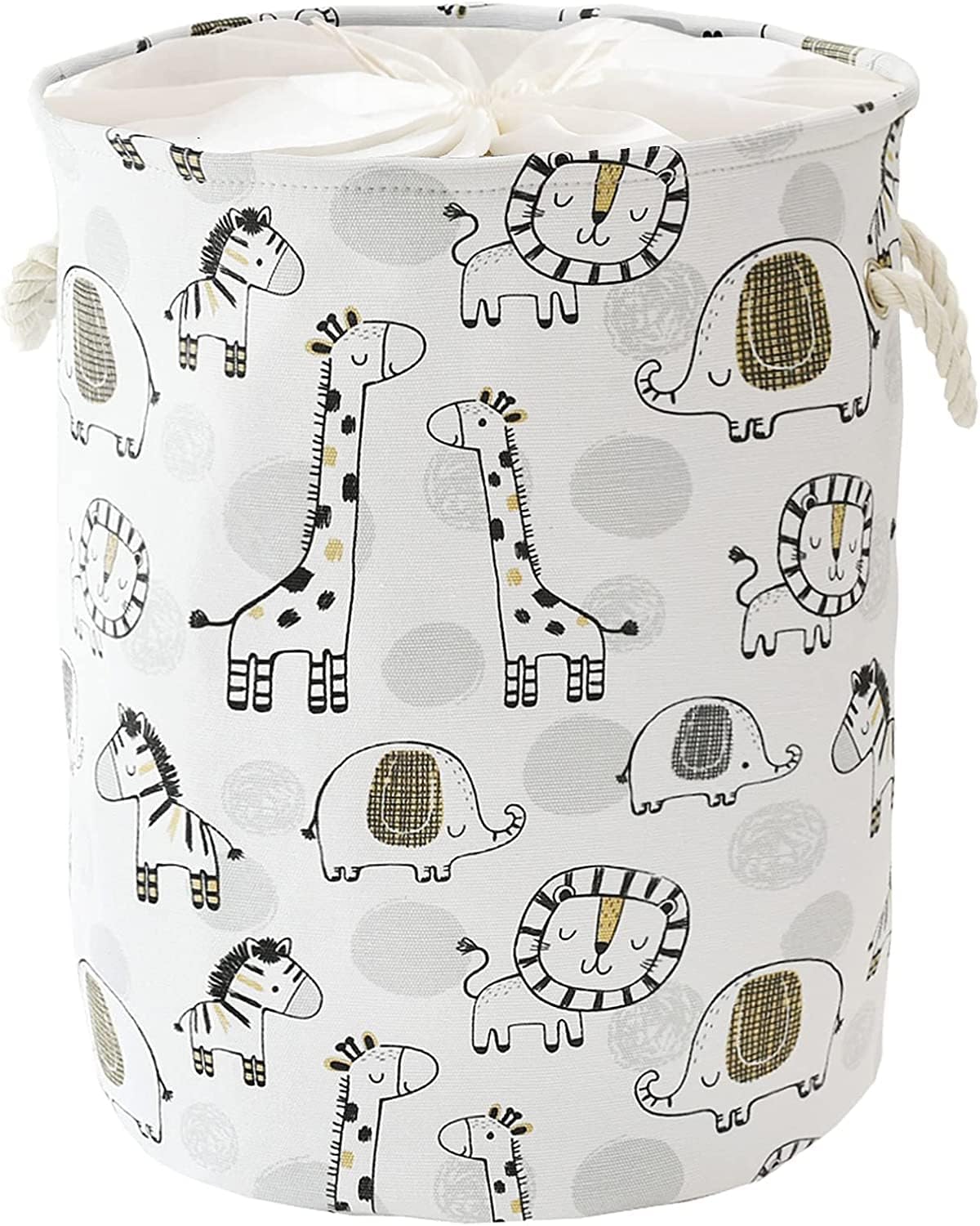 Baby Hamper Extra Large Nursery Hamper, 58L Kids Toys Basket Laundry Basket for Baby's Dirty Clothes Collapsible Storage Basket Canvas Clothes Hamper Toy Box Dorm Room Essentials for College