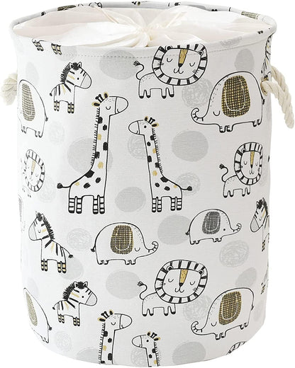 Baby Hamper Extra Large Nursery Hamper, 58L Kids Toys Basket Laundry Basket for Baby's Dirty Clothes Collapsible Storage Basket Canvas Clothes Hamper Toy Box Dorm Room Essentials for College