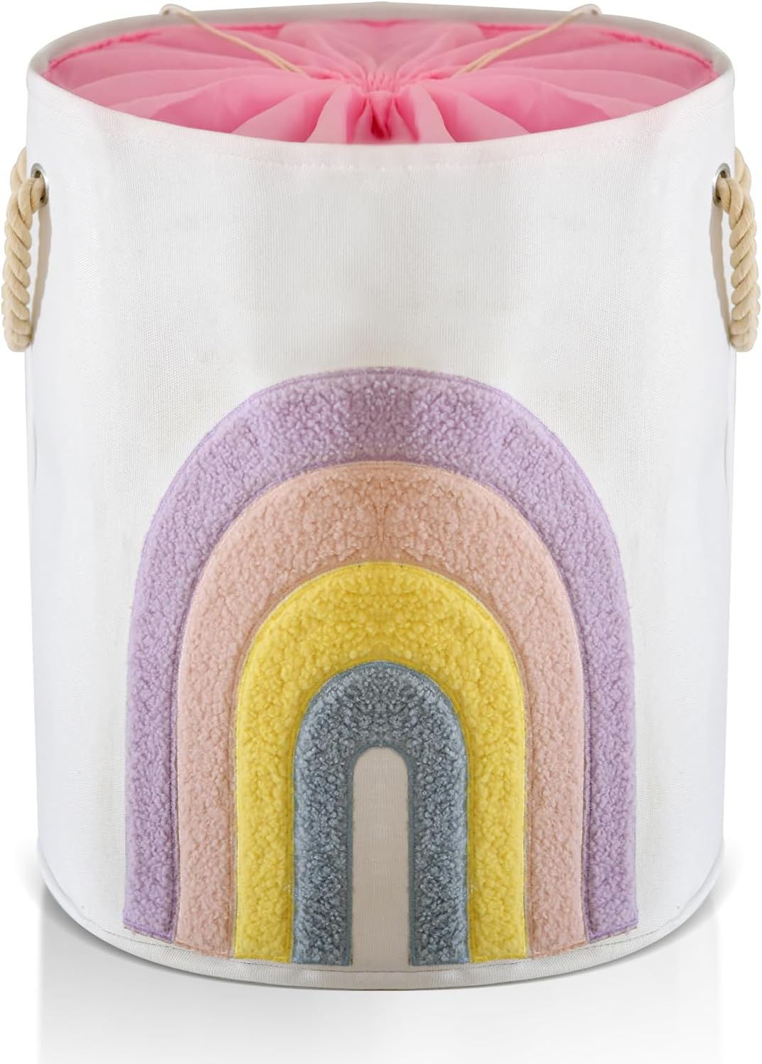 Baby Hamper Extra Large Nursery Hamper, 58L Kids Toys Basket Laundry Basket for Baby's Dirty Clothes Collapsible Storage Basket Canvas Clothes Hamper Toy Box Dorm Room Essentials for College