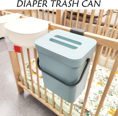 Under Sink Trash Can，Kitchen Compost Bin, 3.2 Gallon/12L, Black