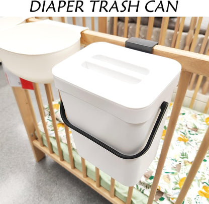 Under Sink Trash Can，Kitchen Compost Bin, 3.2 Gallon/12L, Black