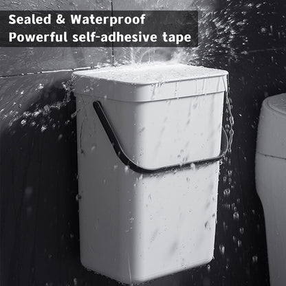 Under Sink Trash Can，Kitchen Compost Bin, 3.2 Gallon/12L, Black