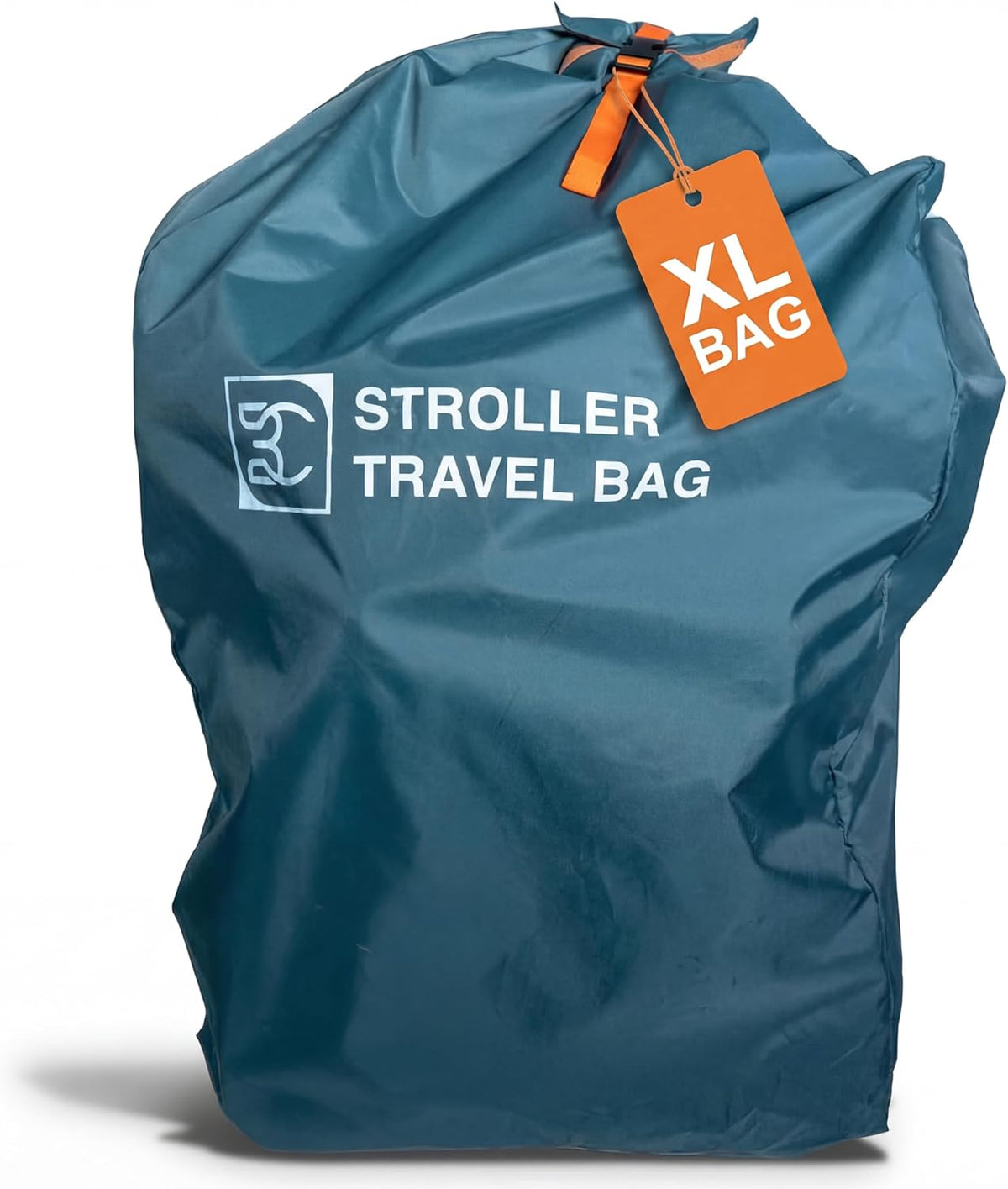 Extra Large Double Stroller Wagon Gate Check Bag for Airplane Travel [50" x 26" x 18"] 420D Waterproof Nylon | Fits Wonderfold W4, BOB Joggers, Veer, Jeep Wagon, Radio Flyer | NOT for Single Strollers