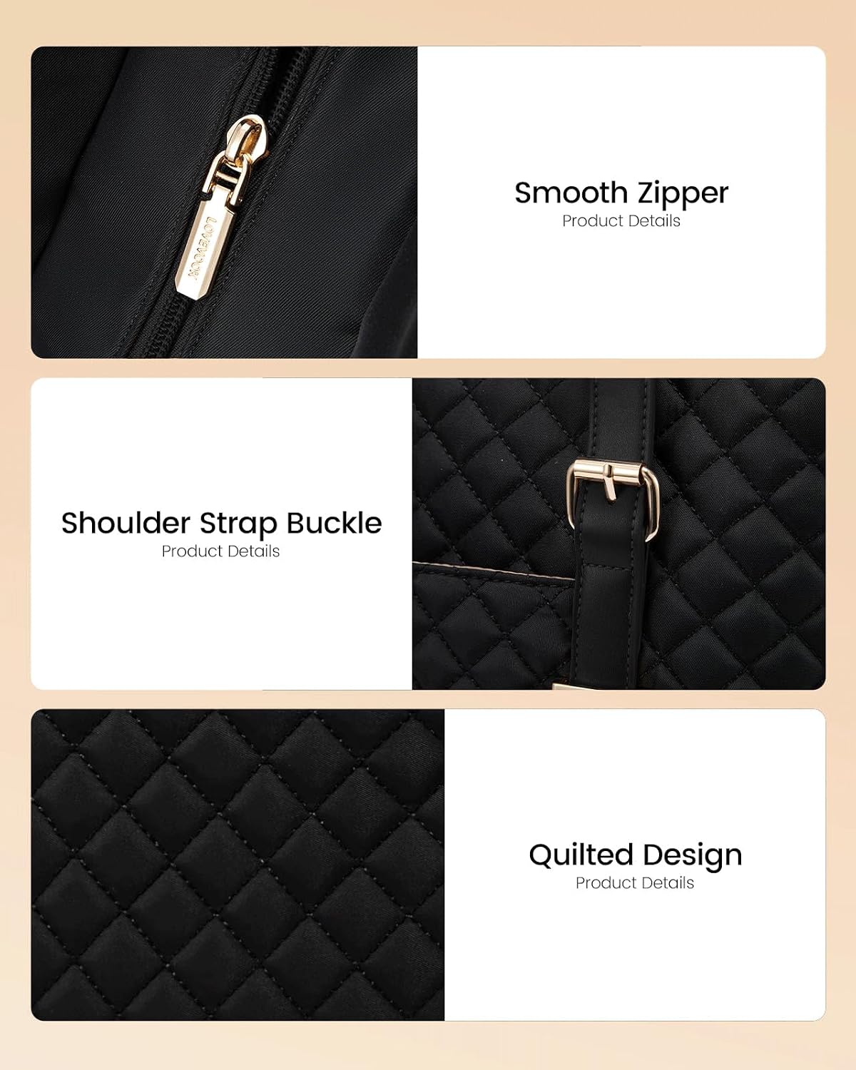 Lunch Tote Bag for Women, 15.6 Inch Laptop Work Bag With Lunch Compartment & Large Cup Holder, Lightweight Work Briefcase for Travel, Bussiness, Teacher