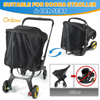 Sunshade Extension Compatible with Doona - All-Around Protection for Summer