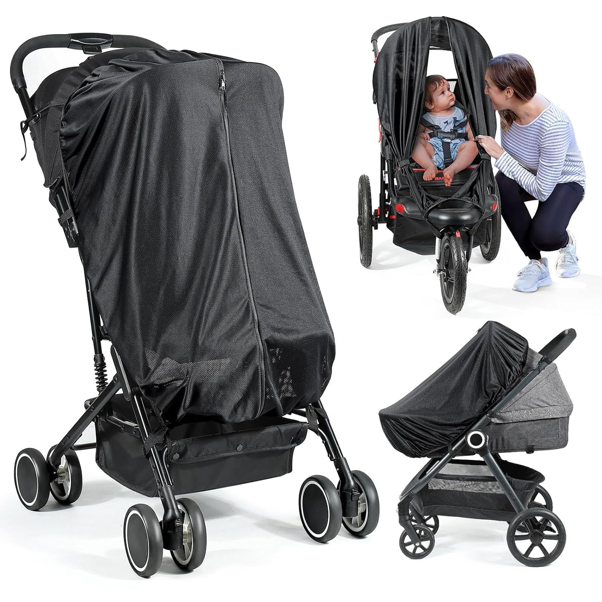 Sunshade Extension Compatible with Doona - All-Around Protection for Summer