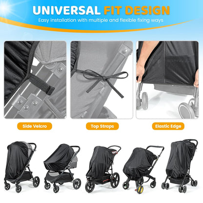 Sunshade Extension Compatible with Doona - All-Around Protection for Summer