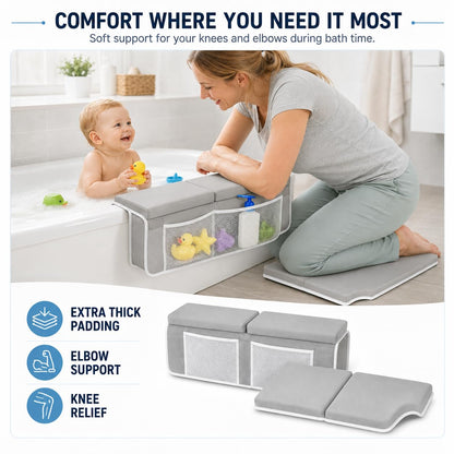 Bath Kneeler and Elbow Rest Pad for Baby Bath Time.