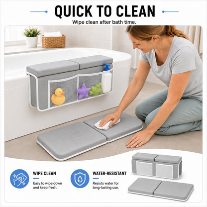 Bath Kneeler and Elbow Rest Pad for Baby Bath Time.