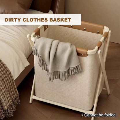 Laundry Hampers, Dirty Clothes Basket, Removable Liner, X Metal Bracket, Blanket Basket for Laundry Room, Bedroom, Children's Room, Bathroom