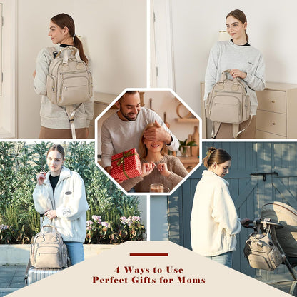 Small Diaper bag Backpack Mini Baby Bag with Changing Pad