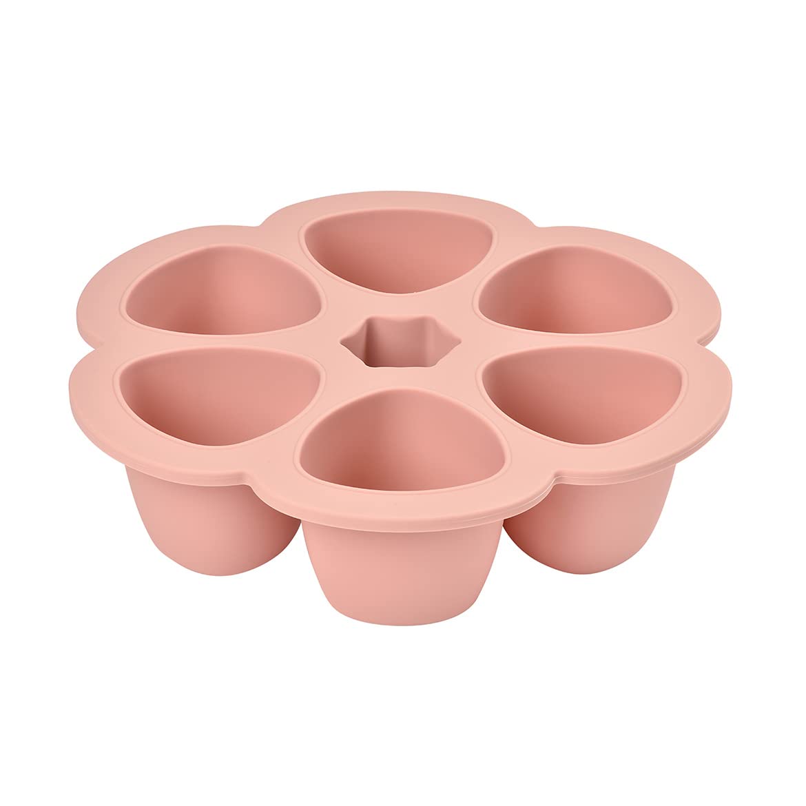 BEABA Multiportions Premium Quality Silicone Baby Food Storage Container, Baby Food Freezer Tray with Clip-On Lid, Oven and Freezer Safe, Made in Italy, Cloud, 5 oz