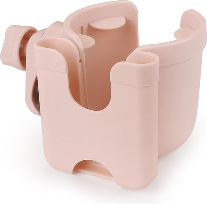 Stroller Cup Holder with Phone Holder, Bike Cup Holder, Universal Cup Holder for Uppababy Nuna Strollers, 2-in-1 Drinks Holder for Walker, Wheelchair, Scooter - Colors B