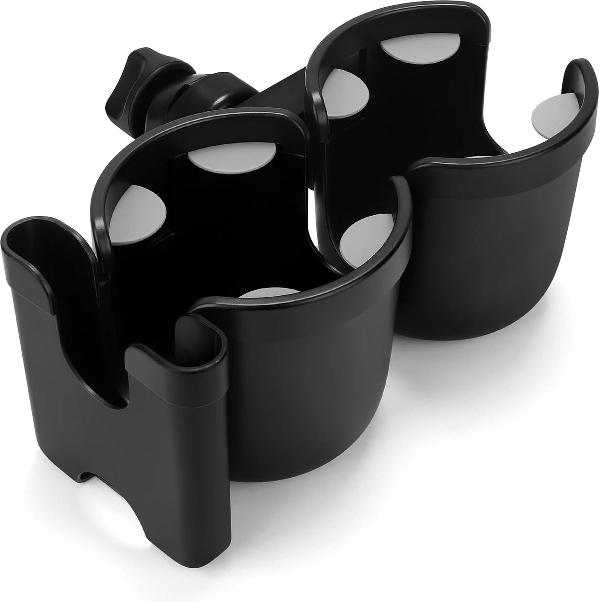 Stroller Cup Holder with Phone Holder, Bike Cup Holder, Universal Cup Holder for Uppababy Nuna Strollers, 2-in-1 Drinks Holder for Walker, Wheelchair, Scooter - Colors B