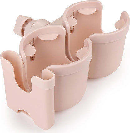 Stroller Cup Holder with Phone Holder, Bike Cup Holder, Universal Cup Holder for Uppababy Nuna Strollers, 2-in-1 Drinks Holder for Walker, Wheelchair, Scooter - Colors B