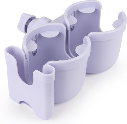 Stroller Cup Holder with Phone Holder, Bike Cup Holder, Universal Cup Holder for Uppababy Nuna Strollers, 2-in-1 Drinks Holder for Walker, Wheelchair, Scooter - Colors B
