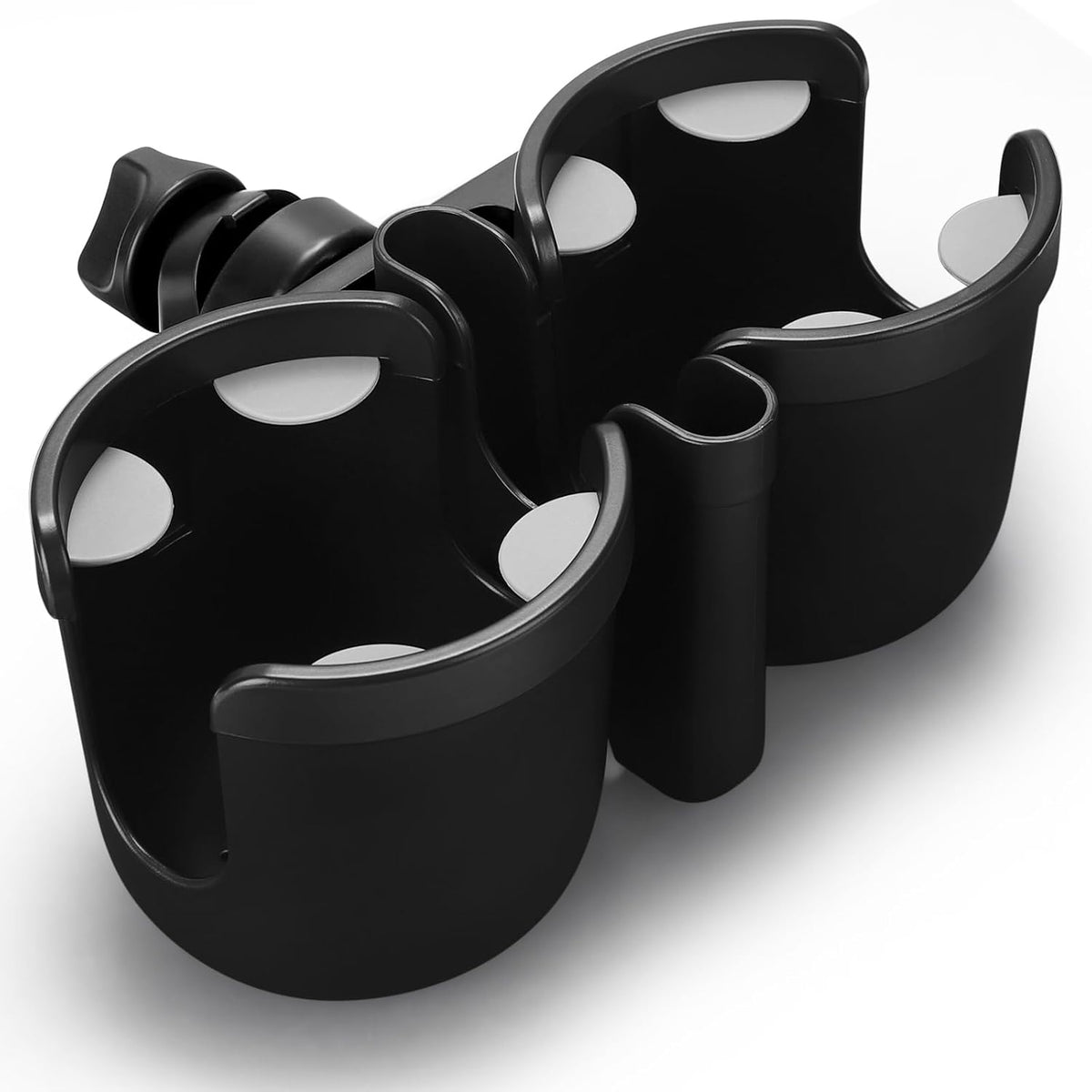 Stroller Cup Holder with Phone Holder, Bike Cup Holder, Universal Cup Holder for Uppababy Nuna Strollers, 2-in-1 Drinks Holder for Walker, Wheelchair, Scooter - Colors B