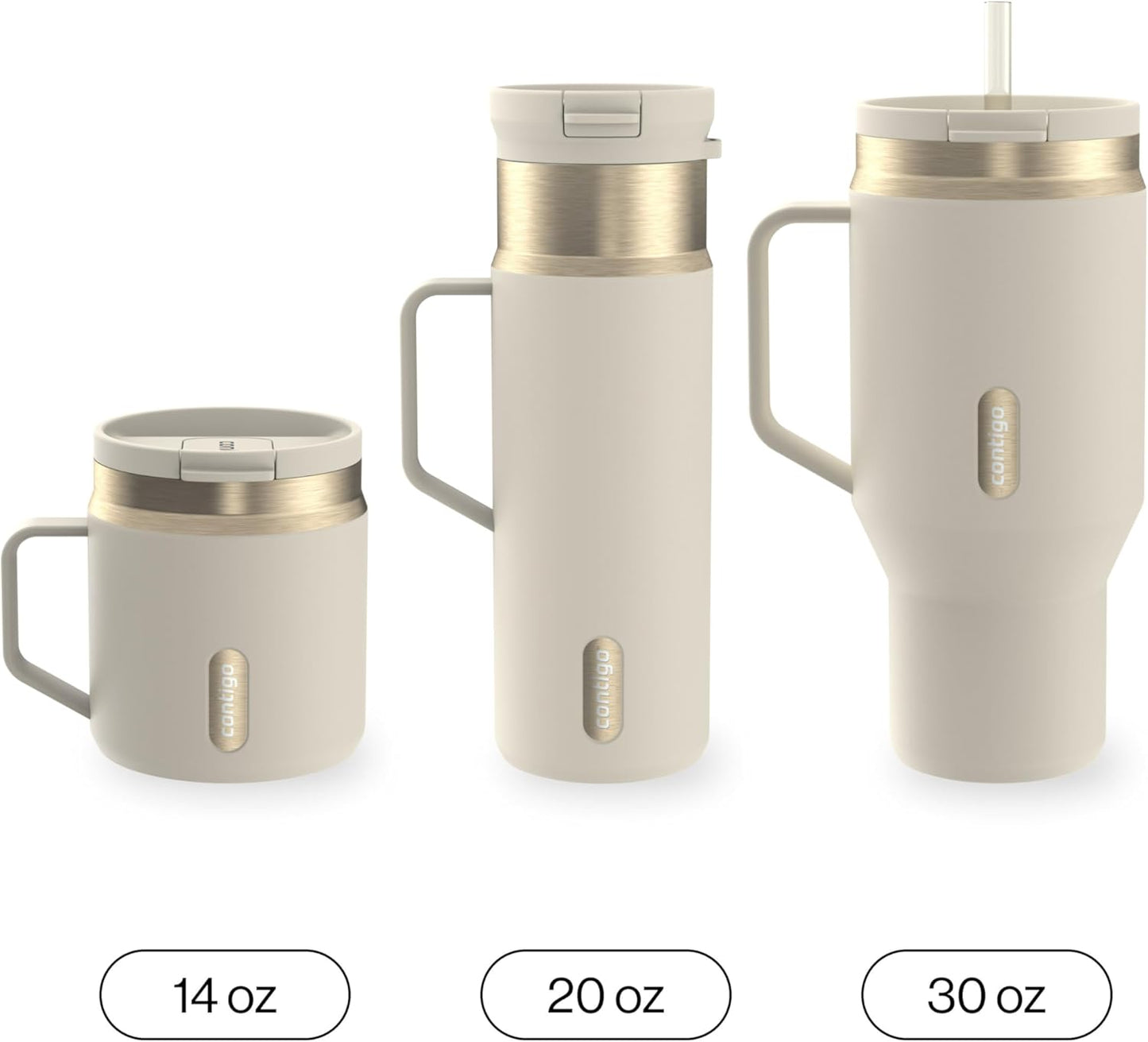 SnapSeal 30 oz Stainless Steel Vacuum-Insulated Tumbler with Handle & Reusable Straw, Leakproof AutoClose Lid, Cup Holder Friendly, BPA-Free & Lead-Free, Dishwasher Safe