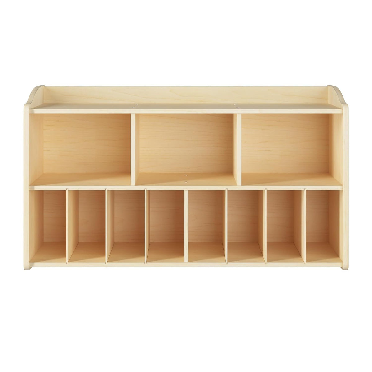 Foundations Wall-Mounted Diaper Organizer for Daycares, Natural
