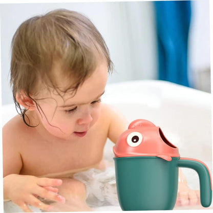 Baby Bath Rinse Cup Cute Cartoon Fish Infant Shampoo Rinser Shower Wash Hair Cup for Kids