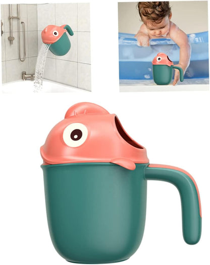 Baby Bath Rinse Cup Cute Cartoon Fish Infant Shampoo Rinser Shower Wash Hair Cup for Kids