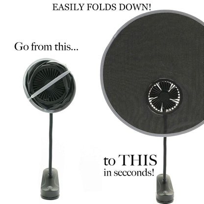 COOLSHADE UPF50 Sunshade by BUGGYGEAR - Easy Folding and Take with You Anywhere - Clamp it on a Chair or Baby Stroller - Collapsible, Compact, and Easy to Use - Protect Your Babys from The Sun