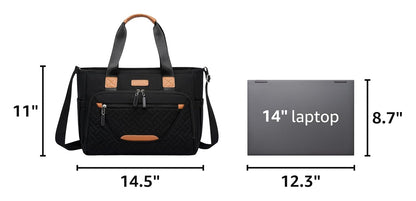 Diaper Bag Tote for Women, Baby Diaper Bag 16L (Black)