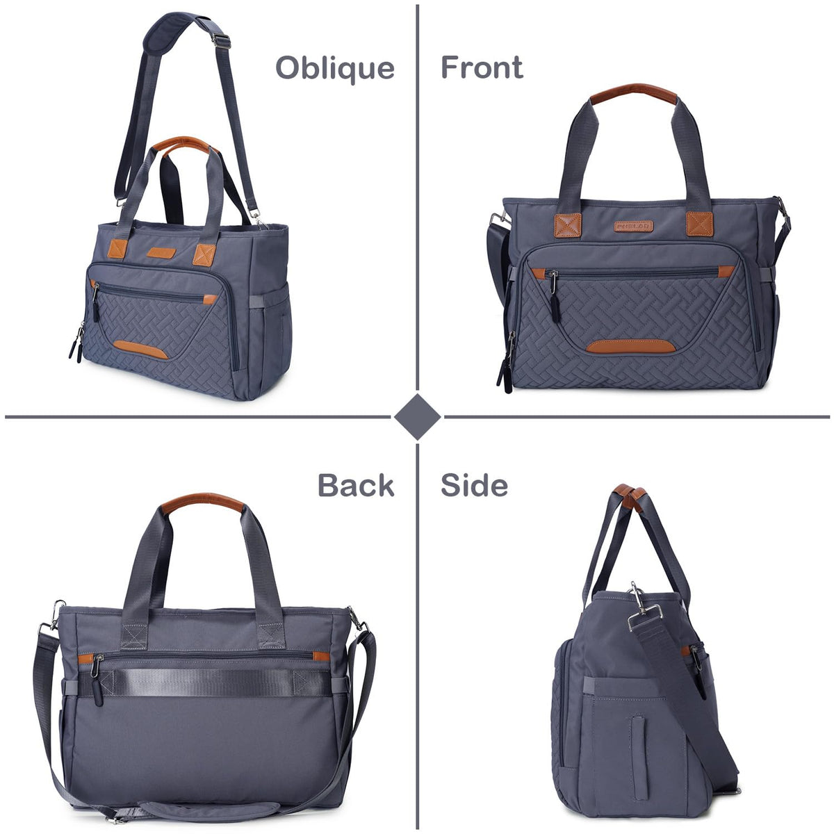 Diaper Bag Tote for Women, Baby Diaper Bag 16L (Black)