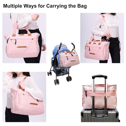 Diaper Bag Tote for Women, Baby Diaper Bag 16L (Black)