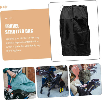 Travel Stroller Bag for Airplane Gate Check Heavy Duty Water Resistant Storage with Dual Shoulder Straps Protective Cover for Single and Double Strollers Easy Clean Durable Travel